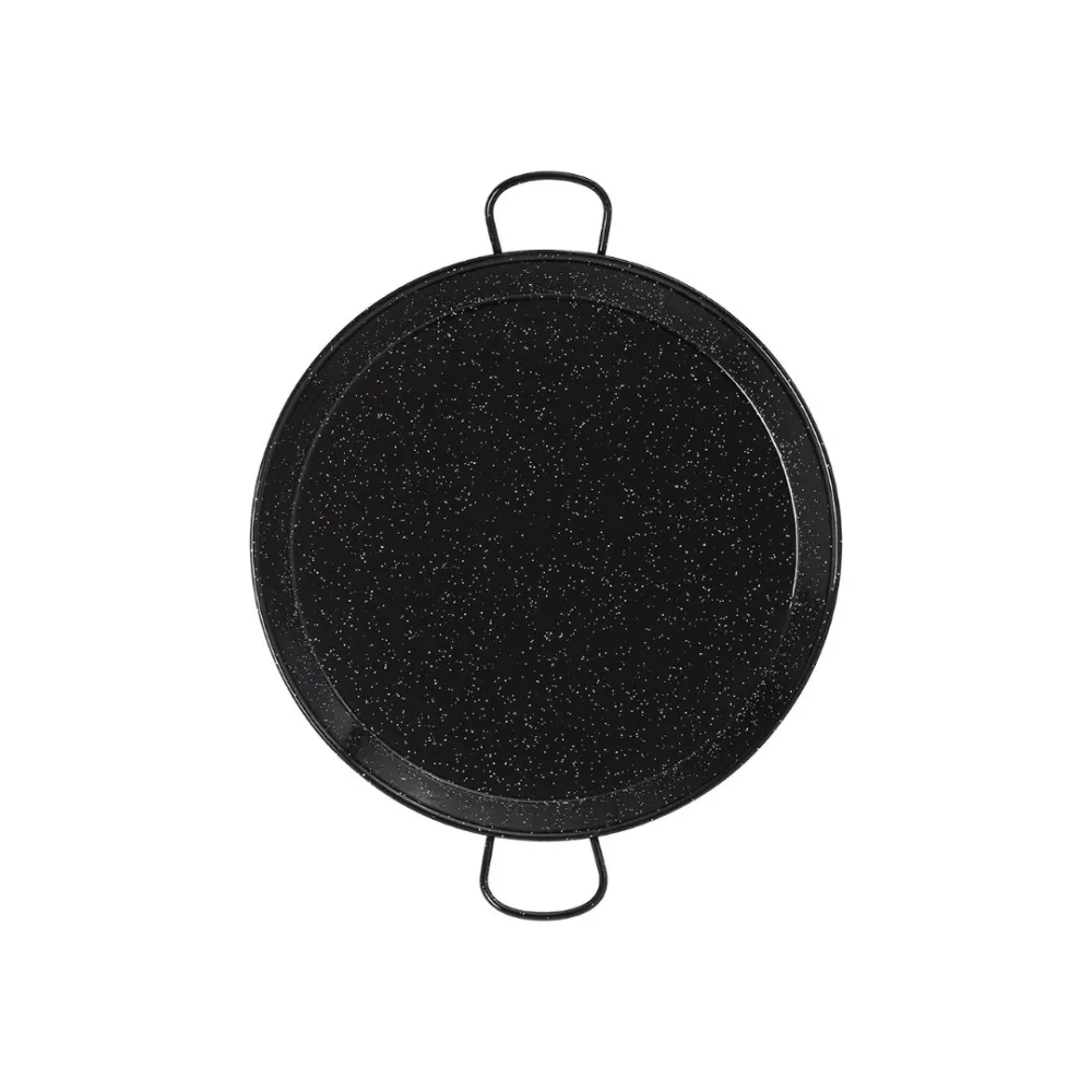 Paella pan from polished steel  50 cm