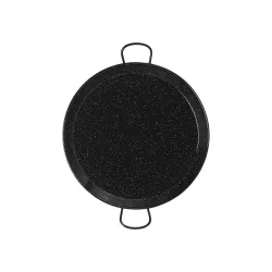 Enamelled steel paella pan for induction 38cm
