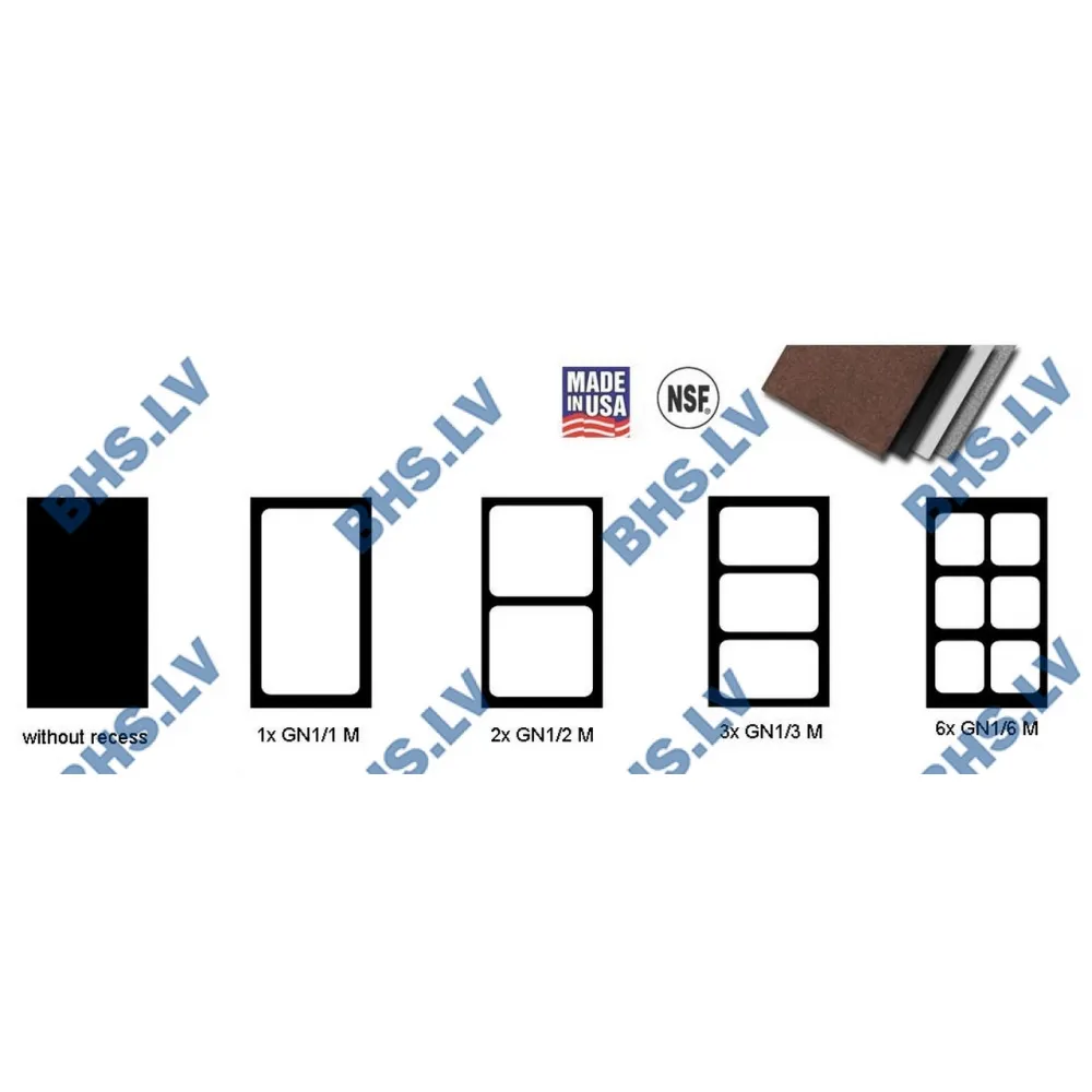 Dekoratīvais apdares panelis 2xGN1/2 traukiem