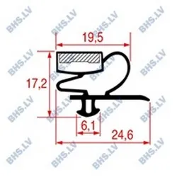 SNAP-IN GASKET 1615x649 mm