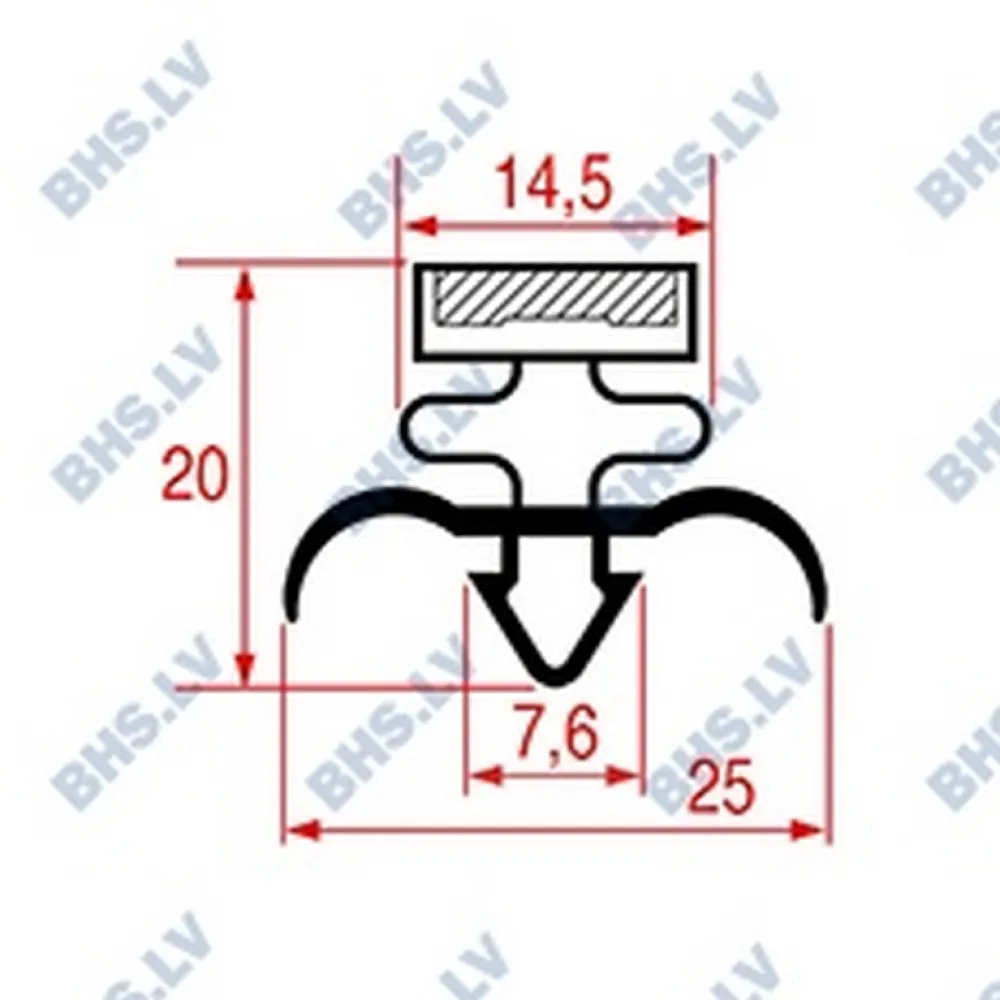 SNAP-IN GASKET 1330x610 mm