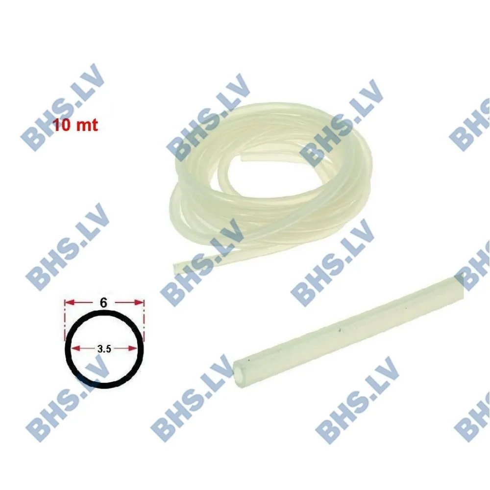 SILICONE HOSE ø3,5x6 SHORE 60 - 1m