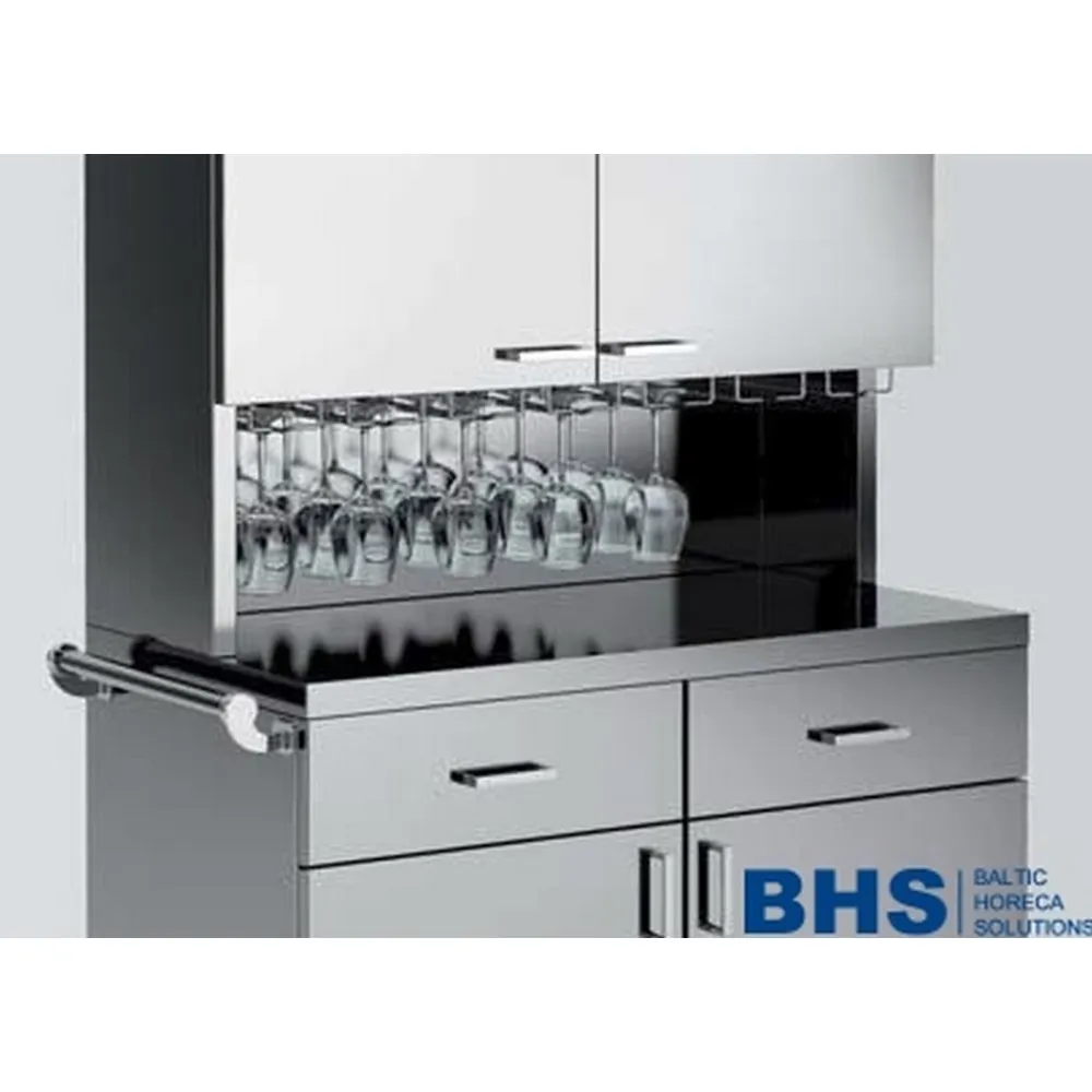 POSTE DE SERVICE EN ACIER INOXYDABLE SUR ROULETTES POLAR2CH