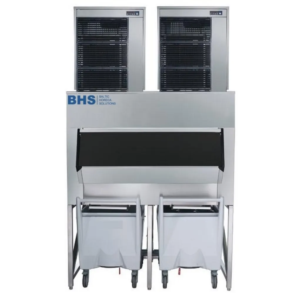 Ice storage bin with cart BCD600, 617 kg