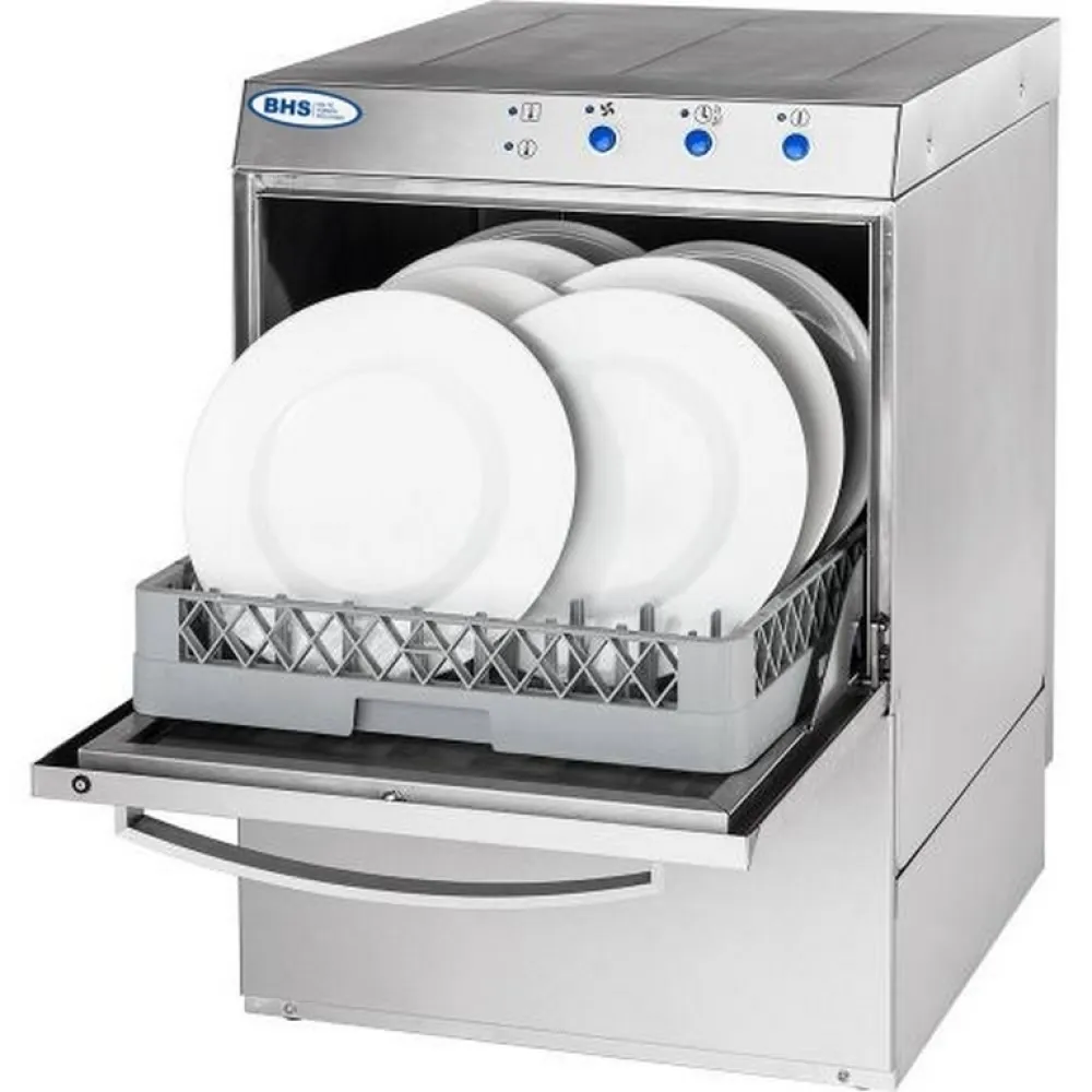 Universal dishwasher with rinse booster pump