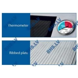 Grill électrique lisse avec couvercle 8,1 kW