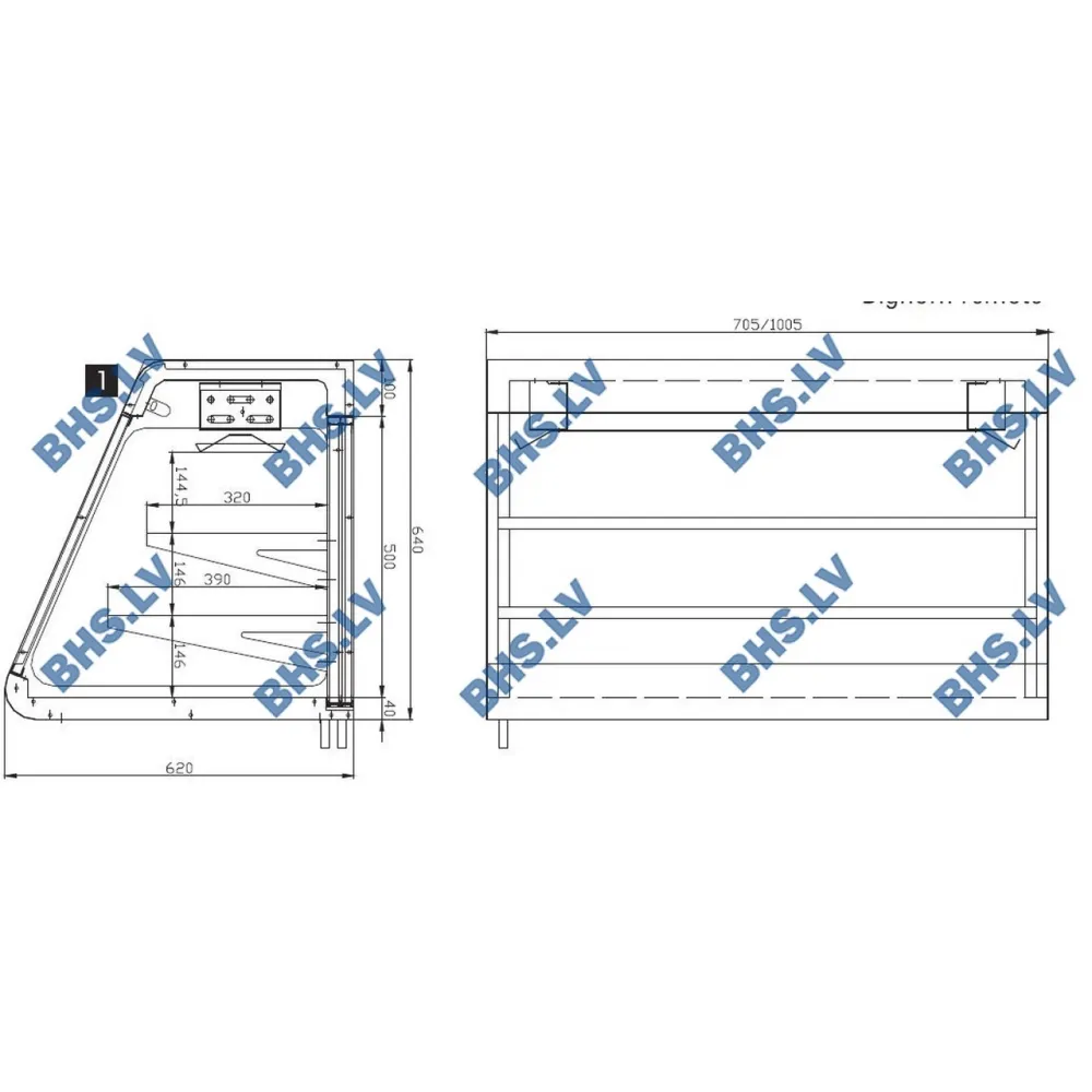 Vitrine réfrigérée Big Horn 700 Remote