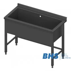 Table avec bac en inox pour la plonge 900