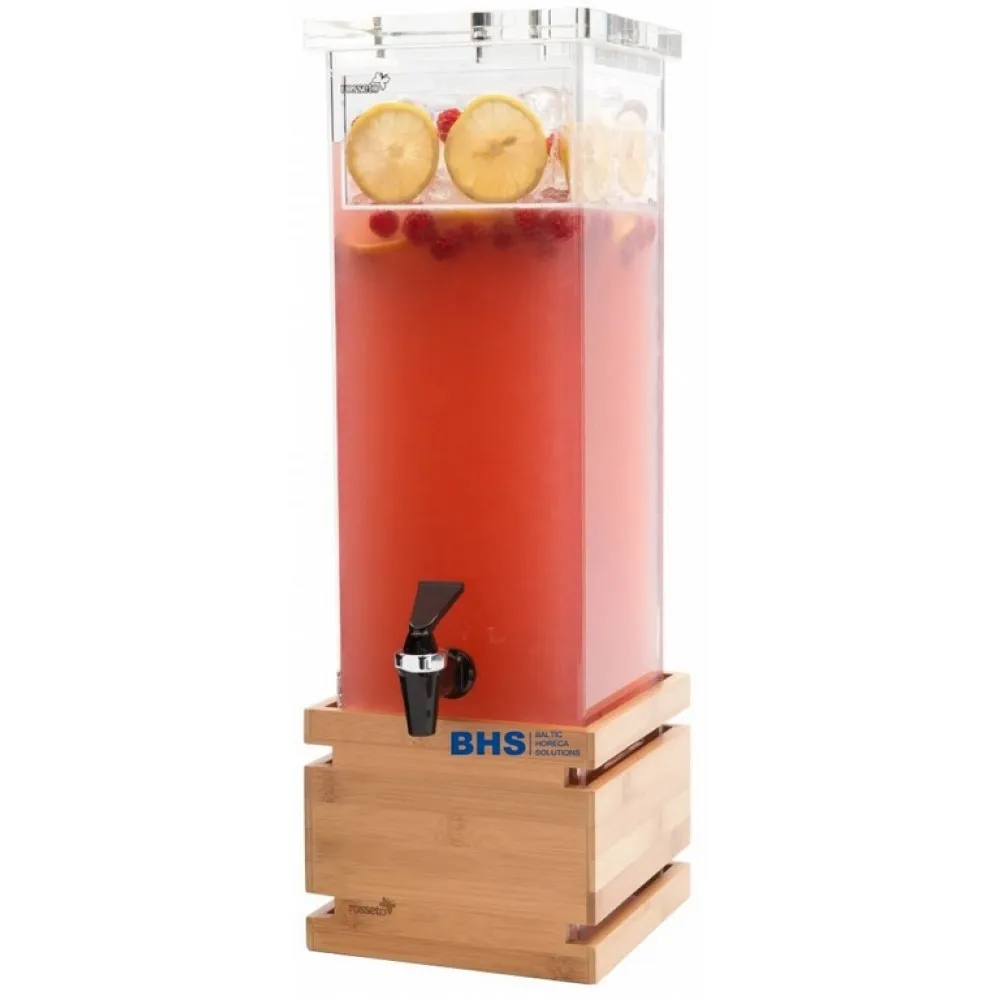 Distributeur de boissons 7,5 L avec plateau en bambou