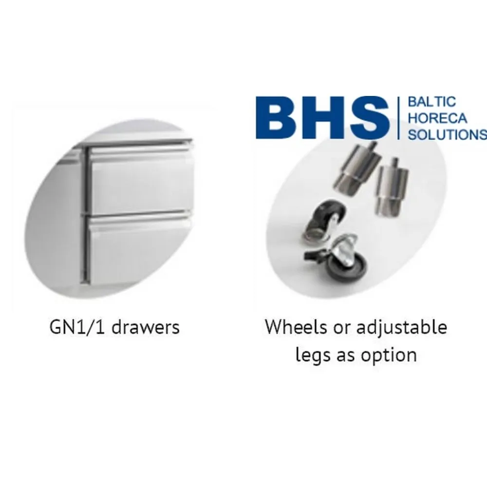 Table frigorifique avec tiroirs SA 900 mm