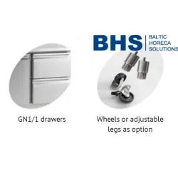 Table frigorifique avec tiroirs SA 900 mm