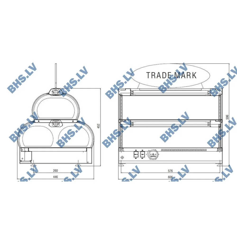 Vitrine chaude HOT SPOT Inox