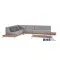 Canapé modulaire GRATTONI IVORY blanc et gris clair pour espaces professionnels