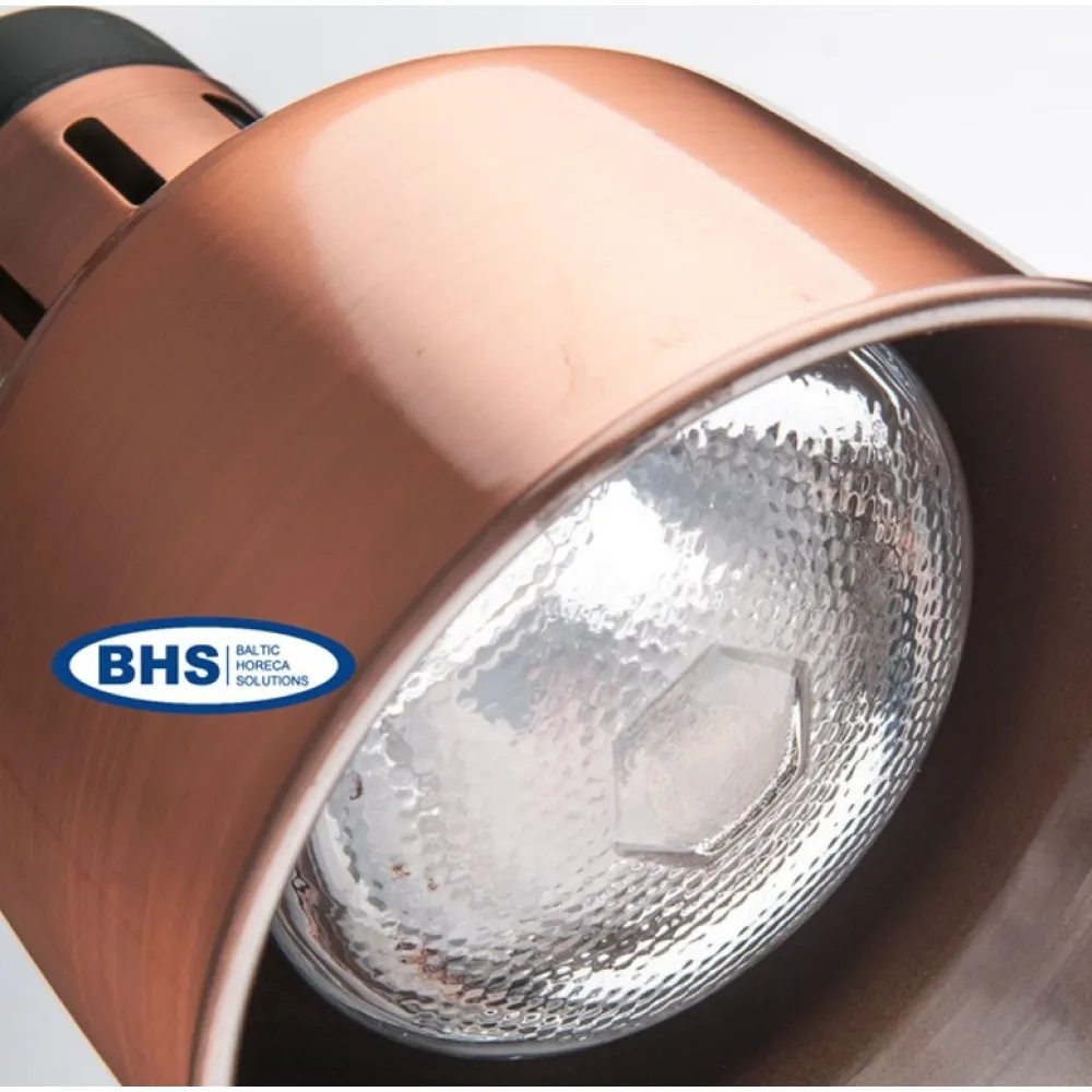 Hanging food heating lamp (copper) 173 mm