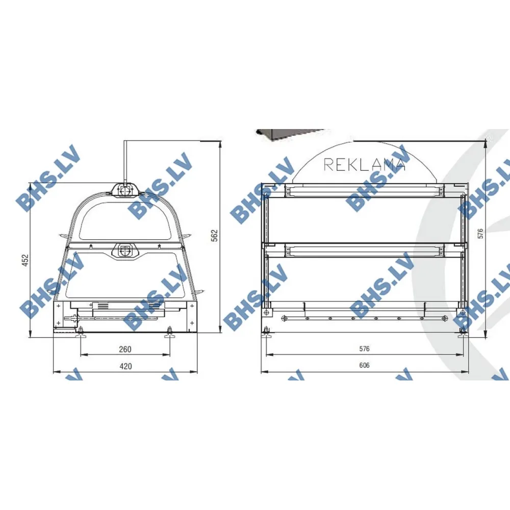 Vitrine chaude Loire Hot