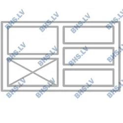 Comptoir de congélation avec plateau en granite M121 940 mm