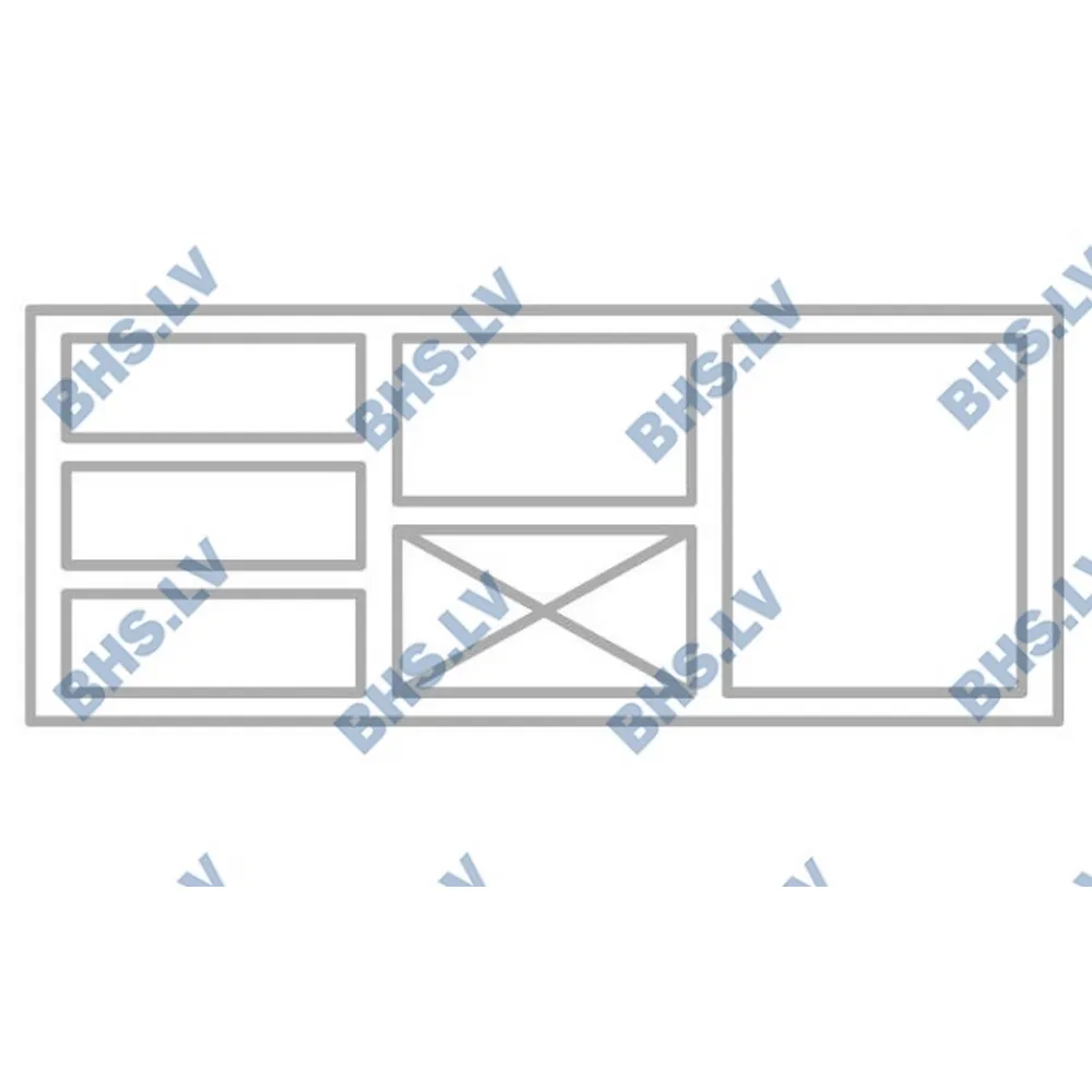 Comptoir de congélation avec plateau en granite M240 1300 mm