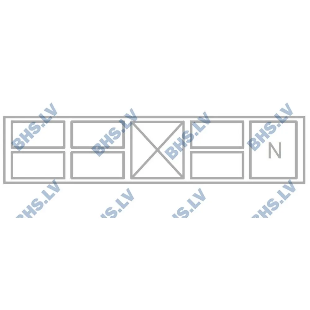 Compteur de refroidissement bas avec tiroir neutre 2000 mm P327