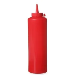 Bouteille doseuse pour sauces 700 ml, rouge