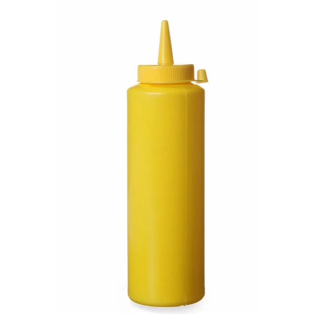 Bouteille doseuse pour sauces 350 ml, jaune