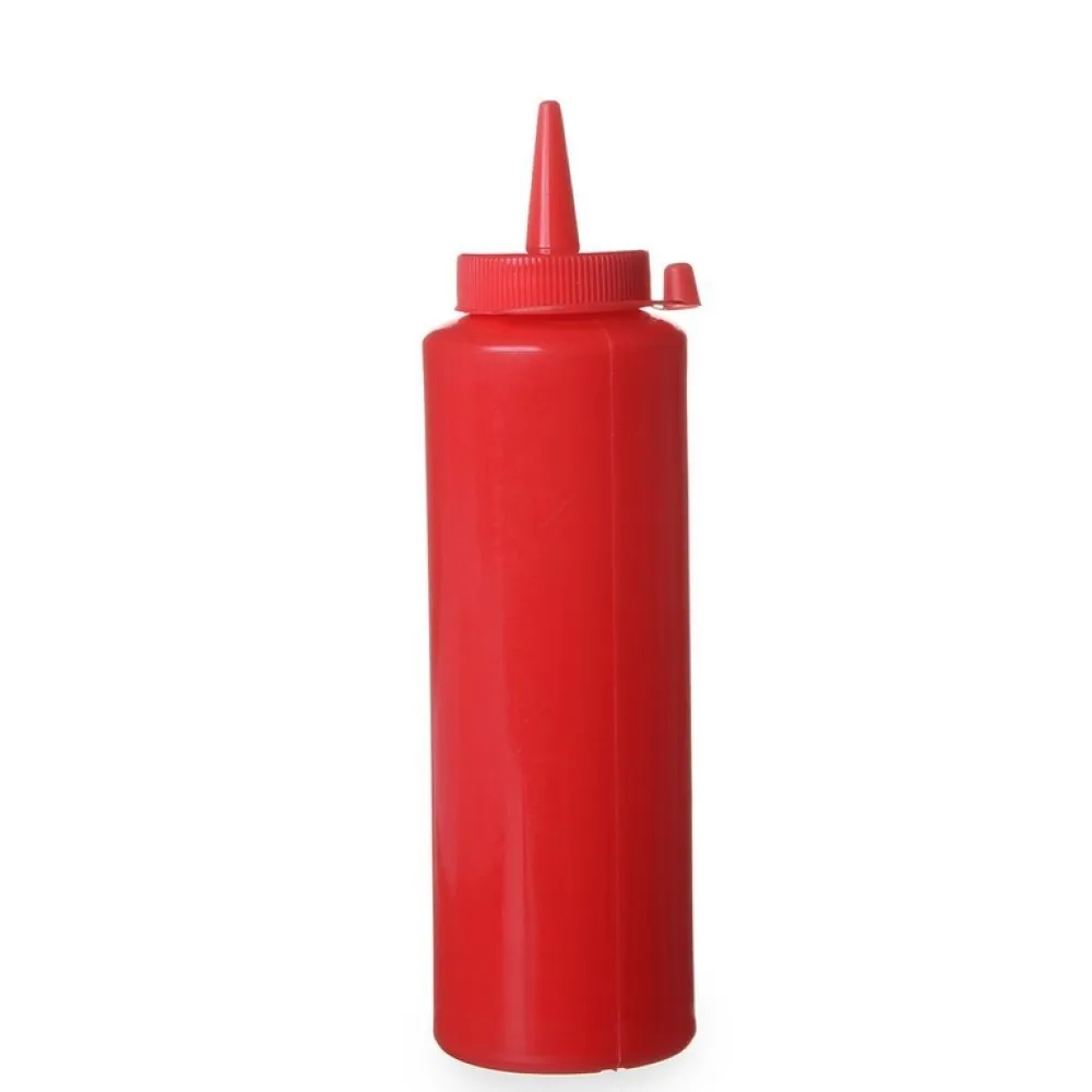 Bouteille doseuse pour sauces 350 ml, rouge