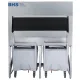 Ice storage bin with cart BCD600, 617 kg