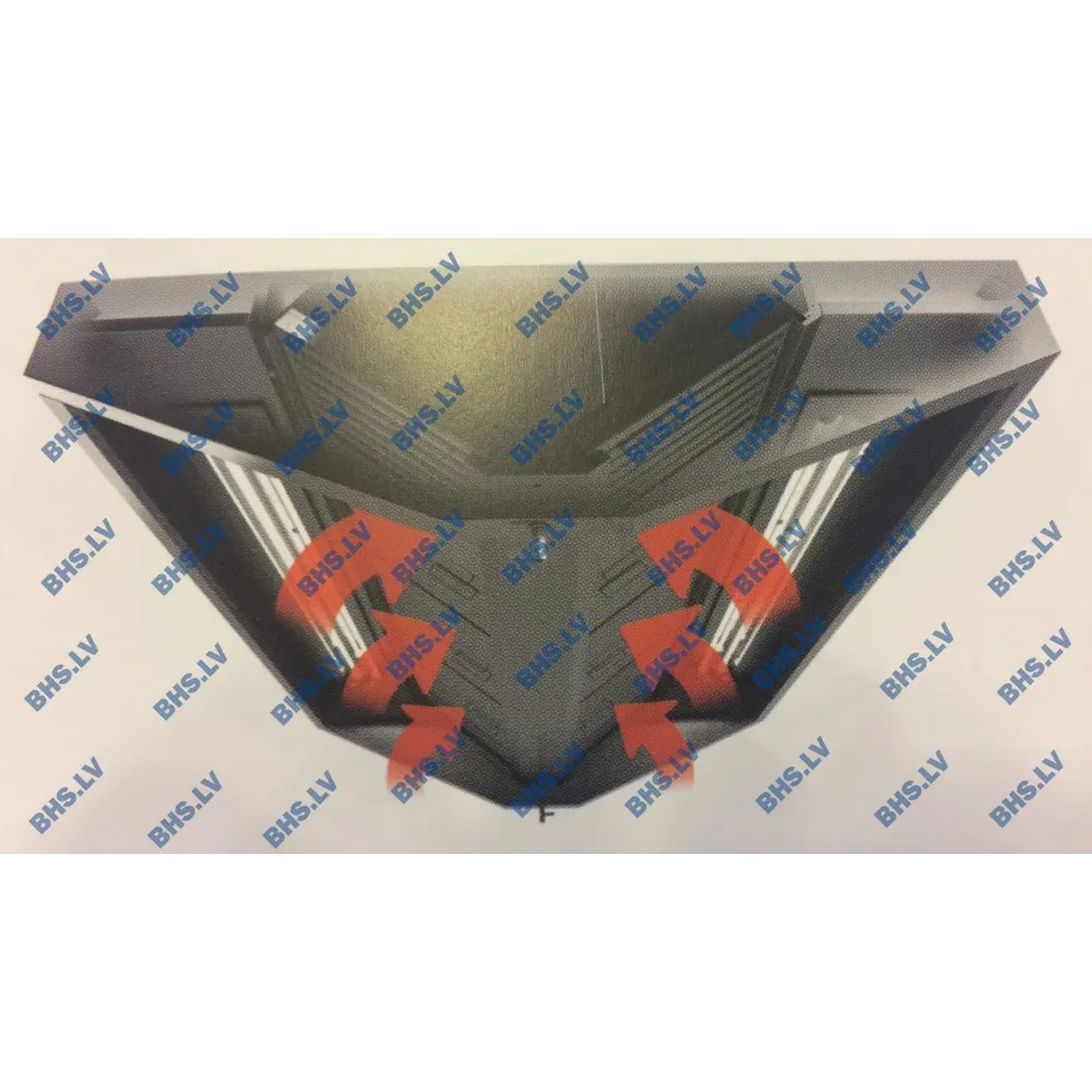 Hotte de ventilation centrale îlot avec filtres HNCA 2900