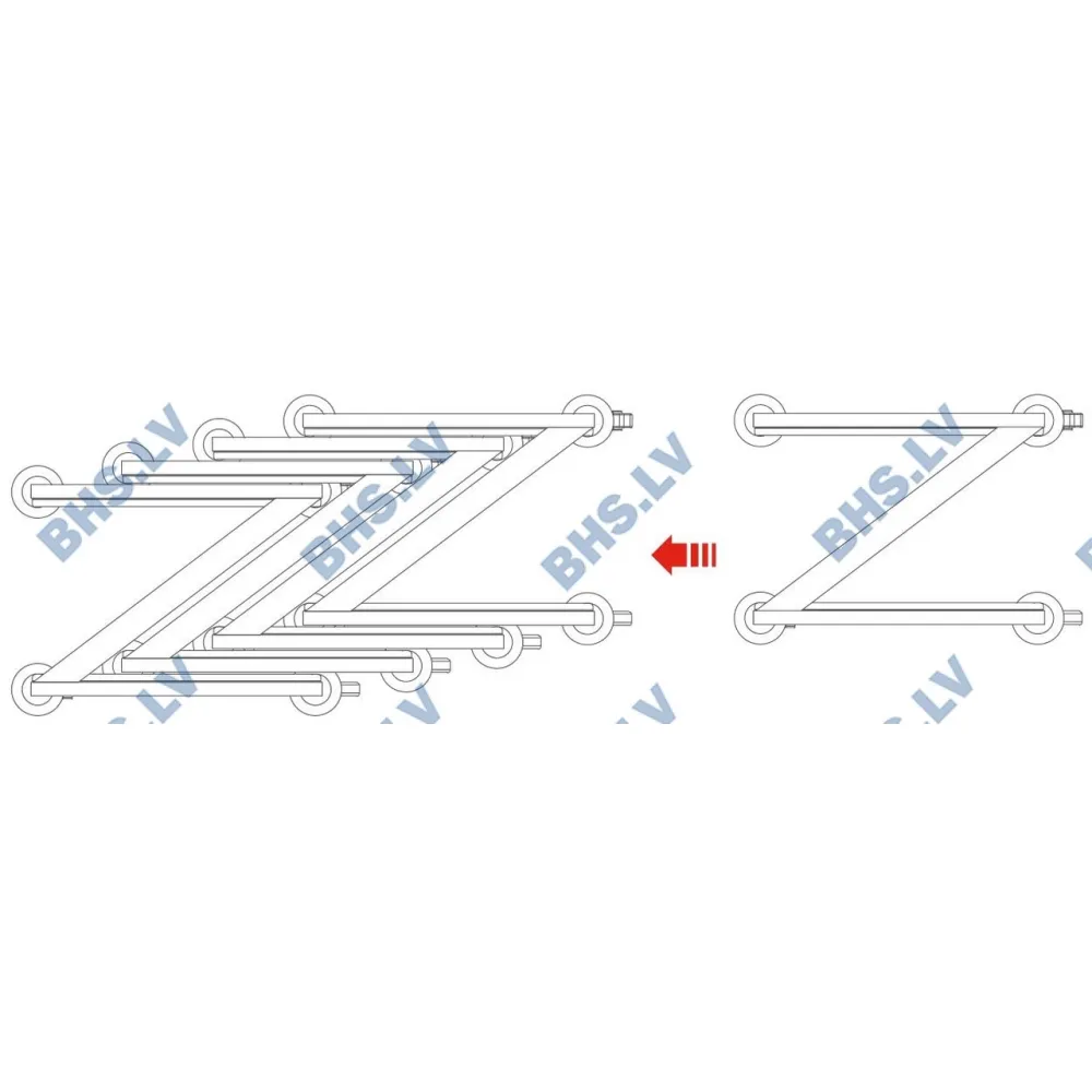 Chariot GN 1/1 plateau 10