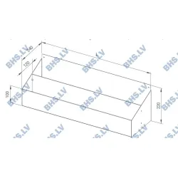 Dubultais pudeļu plaukts montējams 500