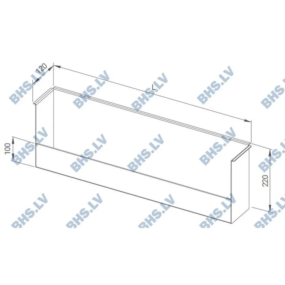 Pudeļu plaukts metināts 500