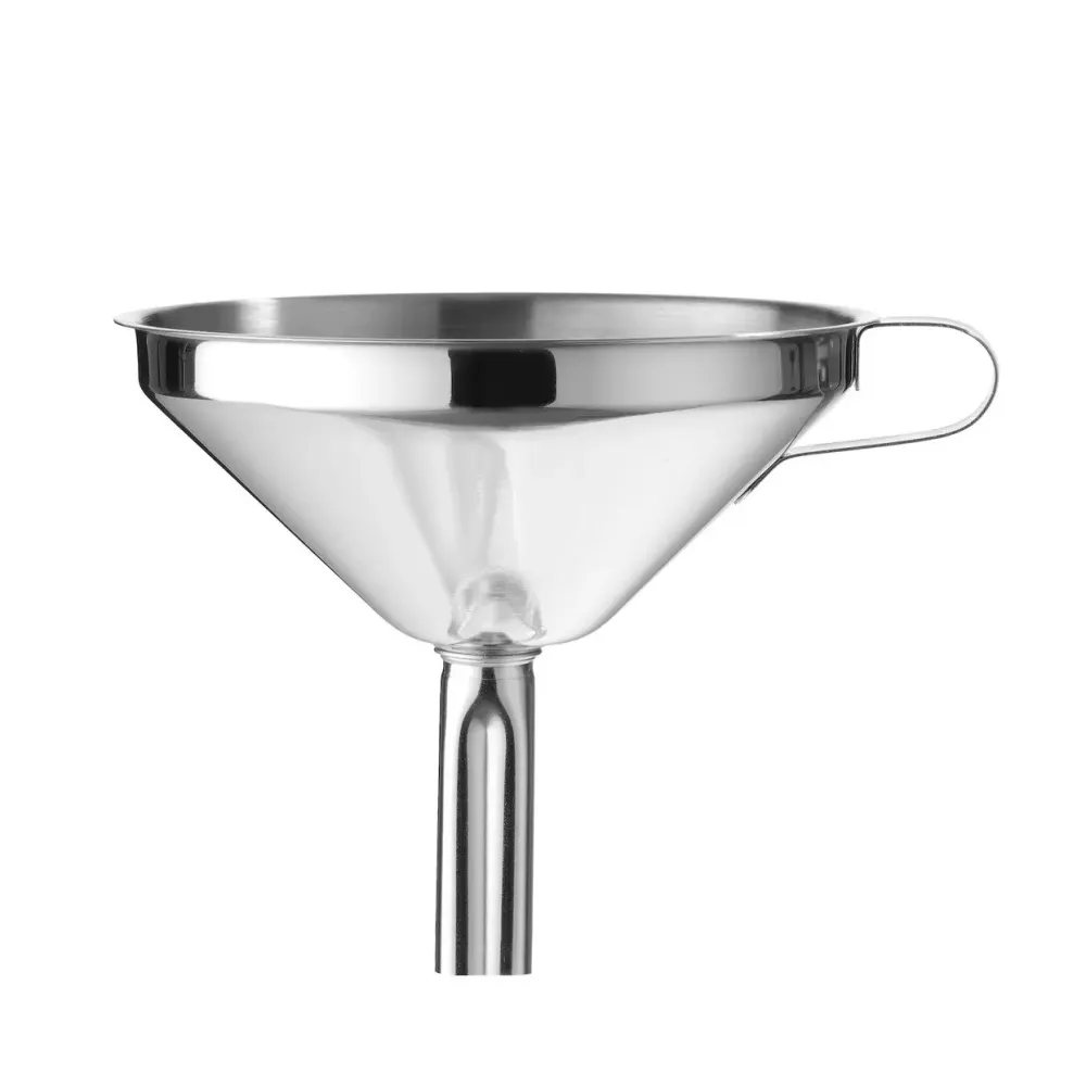 Entonnoir professionnel en inox avec poignée diamètre 128 mm HENDI 518700