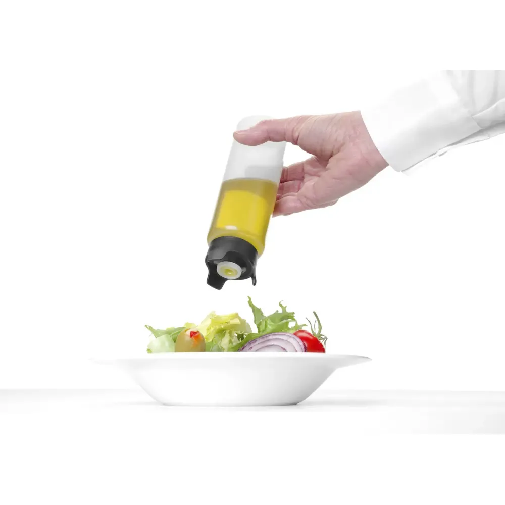 Bouteille doseuse de sauce anti-goutte 230 ml transparente