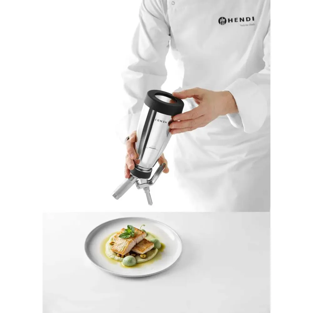 Mousseur inox 0,5 L - L'outil idéal pour chefs