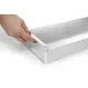 Plat de cuisson aluminium à paroi latérale amovible HENDI 580x200x(H)50 mm