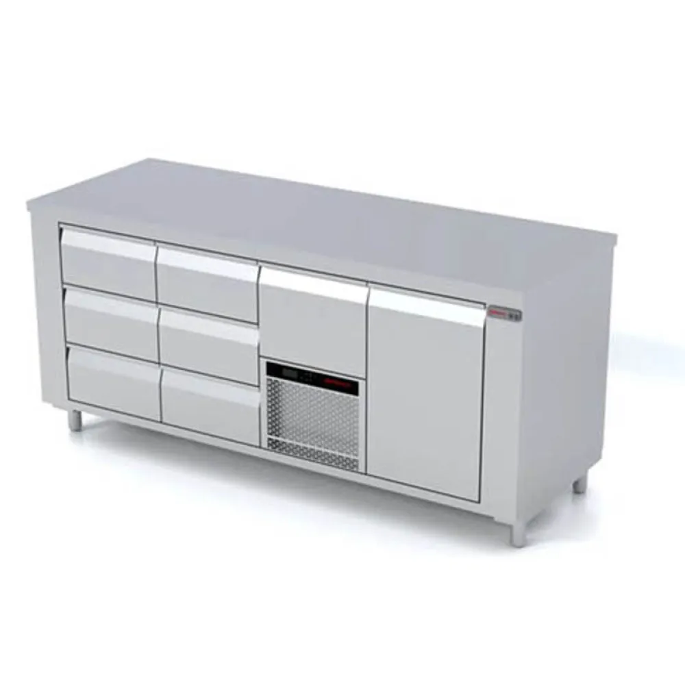 Table réfrigérée avec mécanisme de levage P345 1920 mm