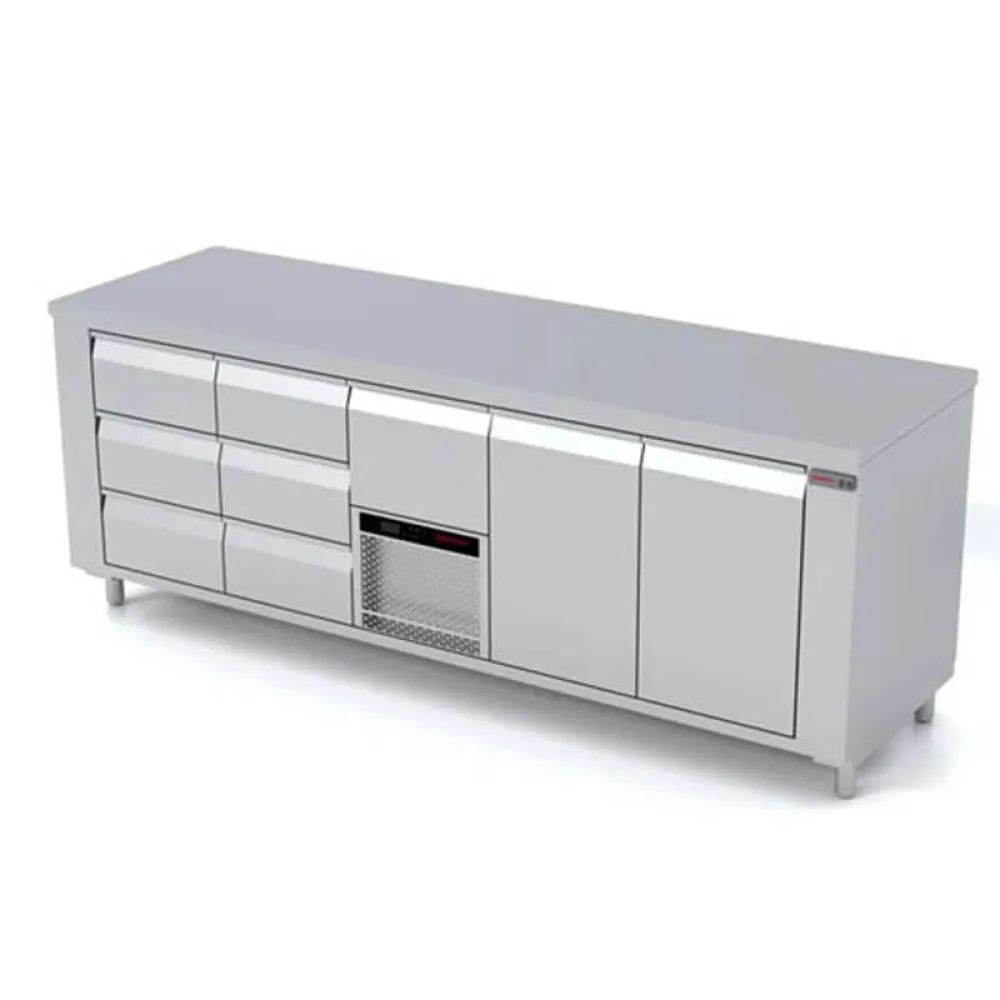 Table réfrigérée avec mécanisme de levage P447 2330 mm