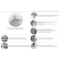 Comptoir de refroidissement avec plateau en granit P121 940mm