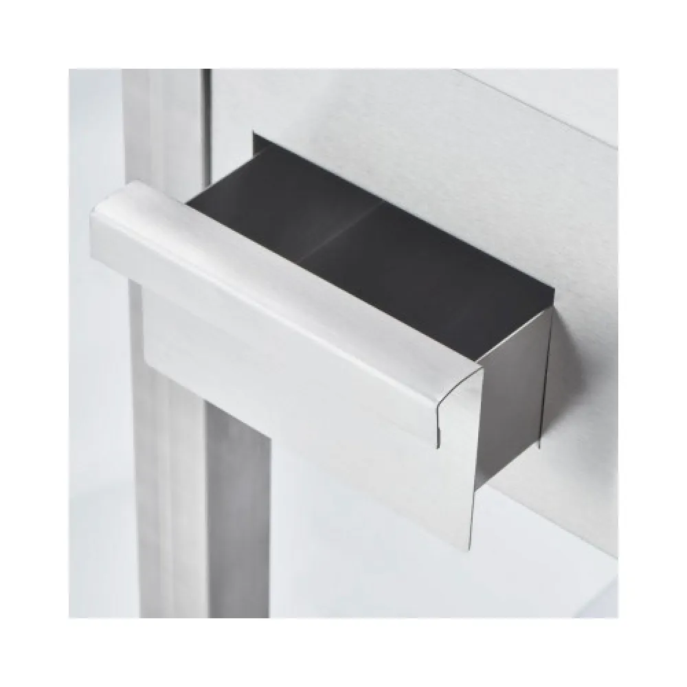 Electric grill ribbed 8.1 kW  chromed