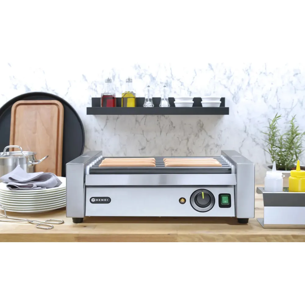 Revolving grill - 1 zone, 7 rouleaux