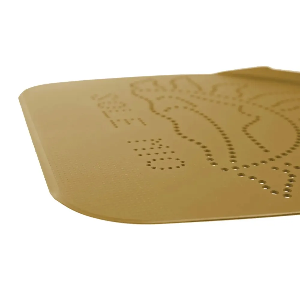 Pelle à pizza perforée, or 1700x330mm