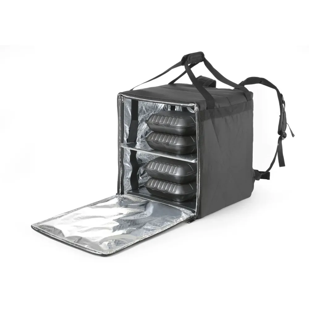 Sac à dos isotherme pour livraison de repas, noir 72,2 L