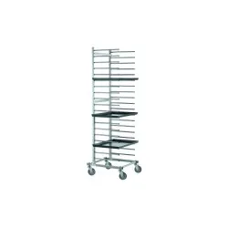 Chariot à plateaux pour pizzas/pâtisseries 600x400 mm