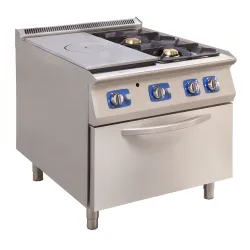 Table de cuisson à gaz avec four à gaz 30.1 KW