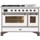 Ilve Majestic M12SDNE3 120 cm 6 feux + 1 zone de cuisson étendue