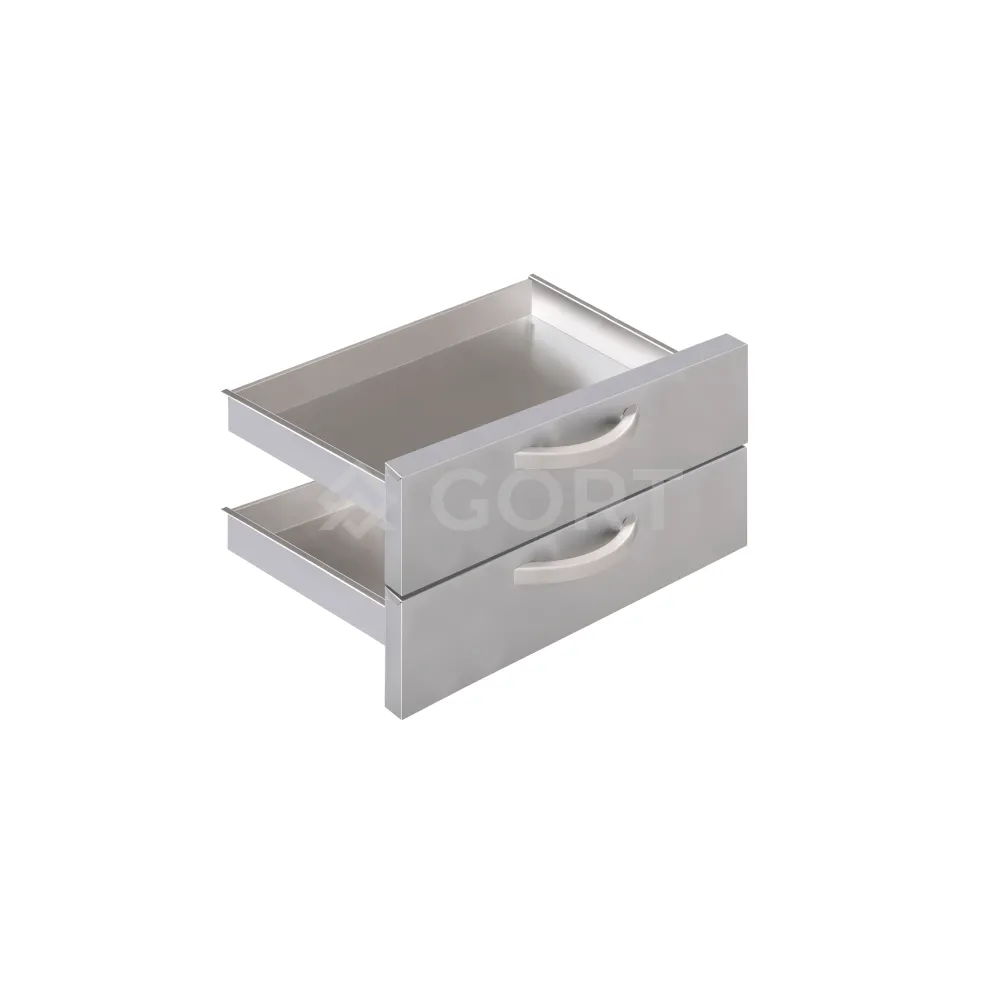 Tiroirs 2 x GN2/1-100mm, 800