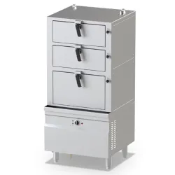 Marmite à vapeur électrique à trois chambres