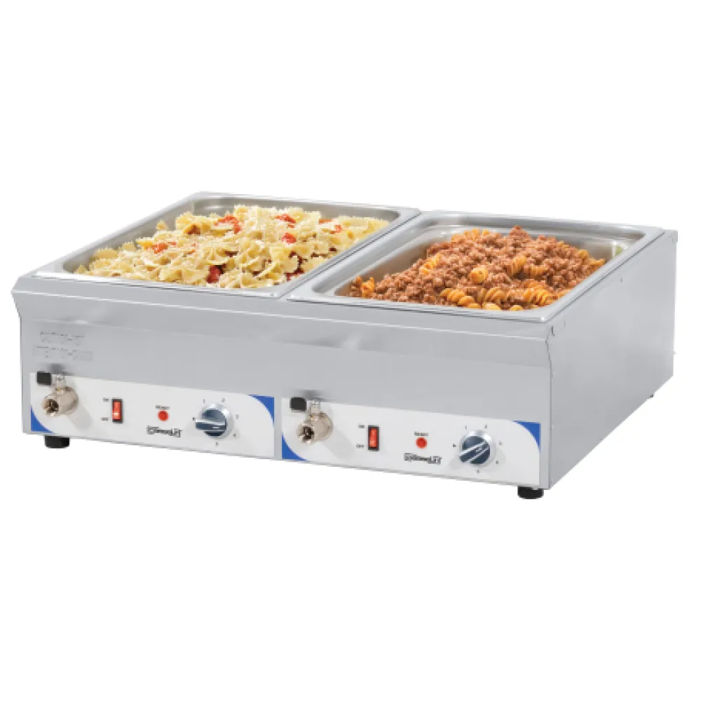 Marmite 2 GN1/1 - 100mm avec 2 robinets