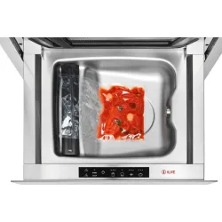 Machine d'emballage sous vide encastrée en verre trempé noir brillant 60 cm Ilve VM615S