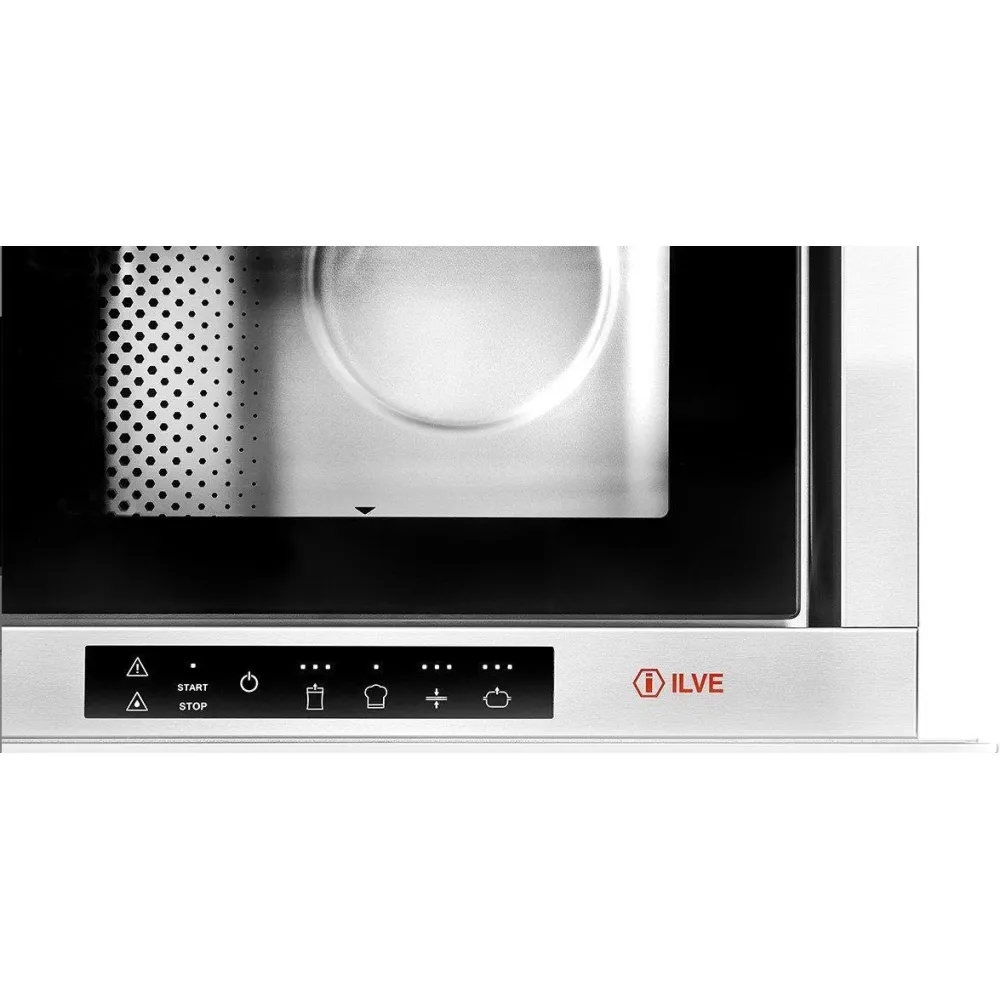 Machine d'emballage sous vide encastrée en verre trempé noir brillant 60 cm Ilve VM615S