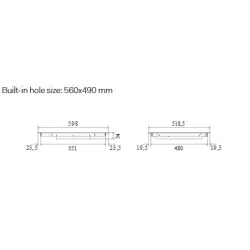 Plaque à induction HCBI604TC 60 cm  4 zones
